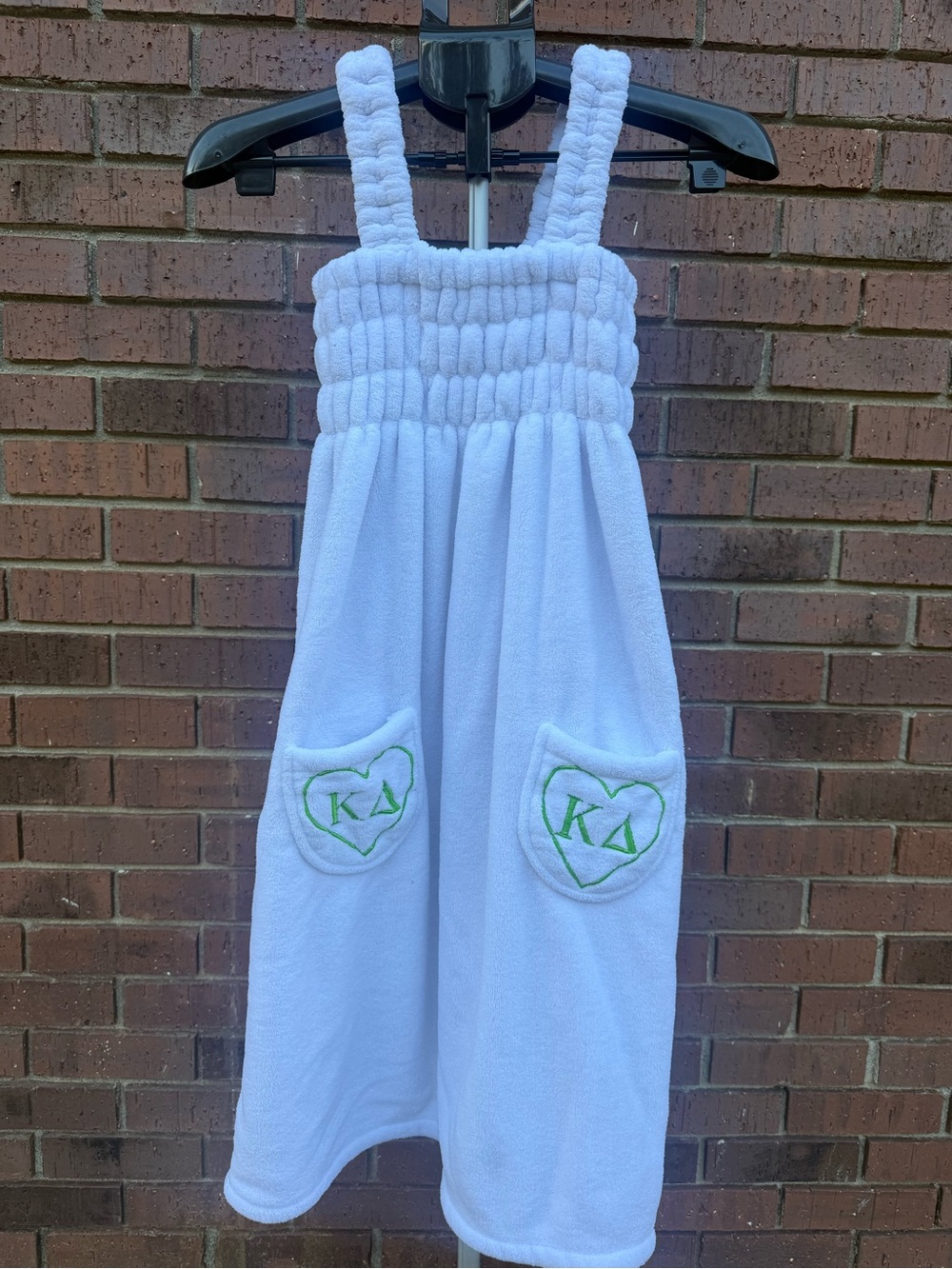 Over the Moon Kappa Delta Pullover Spa Dress Terry Towel Robe Sorority One Size